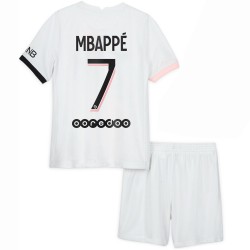 Camisola Paris Saint-Germain Kylian Mbappé 7 Criança Equipamento Segundo 2021-2022 Manga Curta
